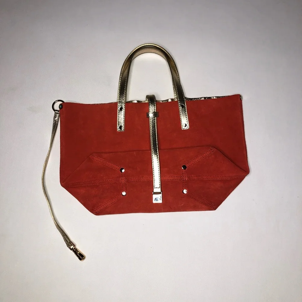 Tiffany & Co reversible gold suede leather tote bag - Picture 5 of 13